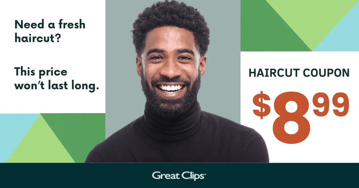 $8.99 Great Clips Printable Coupon